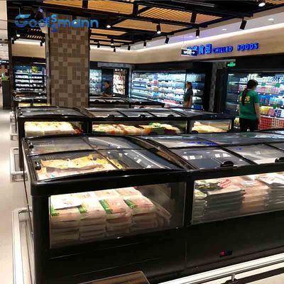 Glass Sliding Door Deep Freezer , Frost Free Plug In Freezer -18 ℃ ~ -22 ℃