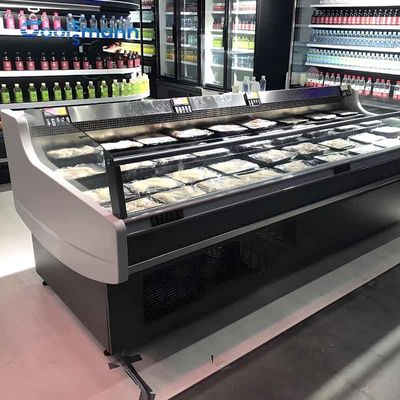 280L Meat Display Freezer 0 - 5 ℃ Electric Food Cooler Showcase Refrigerator