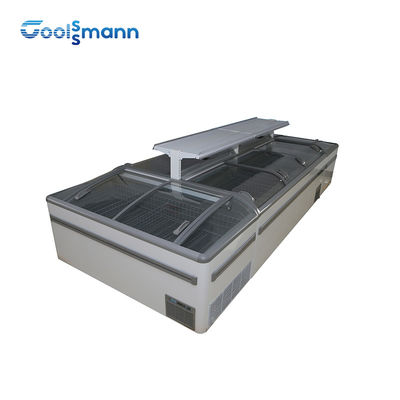 Island Sliding Door Deep Freezer Jumbo Combined Cabinet Automatic Defrost
