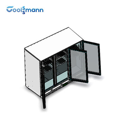 3 Door Undercounter Back Bar Cooler Internal LED Light Ventilated Cooling System