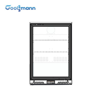 Hinged Door Backbar Cooler Ventilated Cooling System Display Refrigerator For Drink
