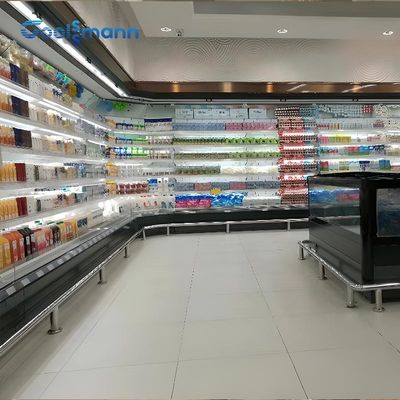 Air Merchandiser Open Display Chiller Fridge Cabinet Cooling Hollow Glass Side Panel