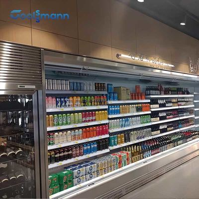 Single Temperature Open Display Chiller Vertical Cabinet Air Cooler