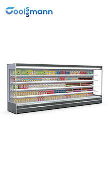 Front Open Air Curtain Display Cooler