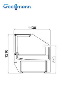 Glass Door Refrigerated Deli Case