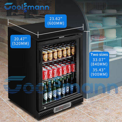 Double Layer Backbar Cooler Wire Tube Condenser Glass Display Fridge