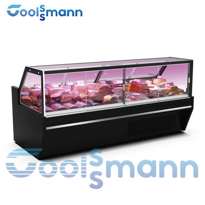 There Are Four -2 ℃ Refrigeration Cabinet Bottom Of The Square Glass Service  Deli Chiller