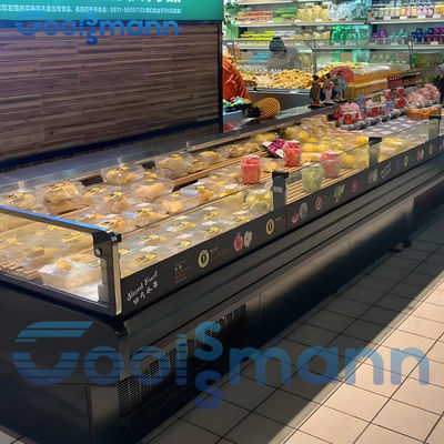 Deluex Self Service Counter Fresh Meat Cooler Display Refrigerator