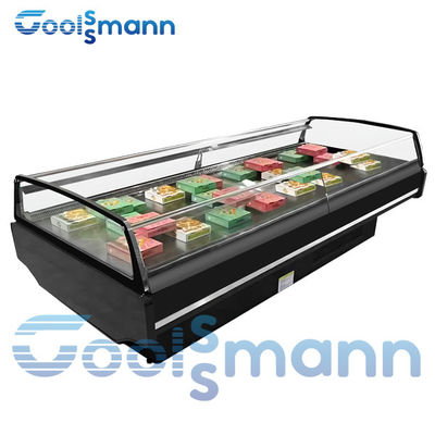 Promotion Counter Fruits And Vegetables Display Fridge Supermarket For Sale