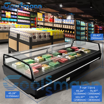 Promotion Counter Fruits And Vegetables Display Fridge Supermarket For Sale