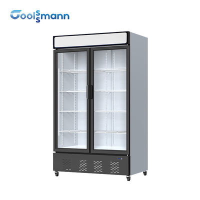 Automatic Defrost Glass Cooler Fridge , 942L Glass Front Beverage Fridge