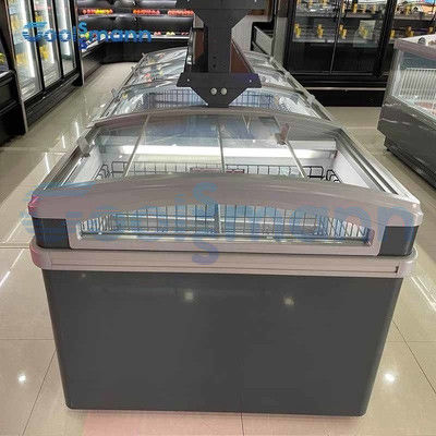 ETL Gas Station & Mini Store Two Sides Open Island Freezer