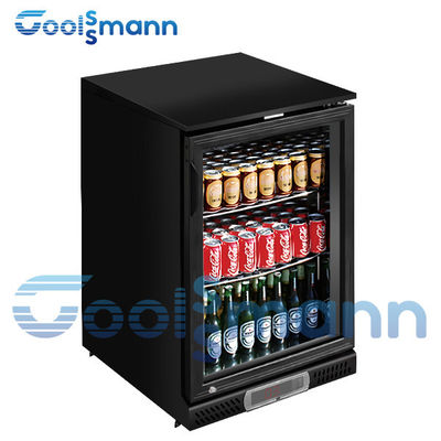 Double Layer Backbar Cooler Wire Tube Condenser Glass Display Fridge