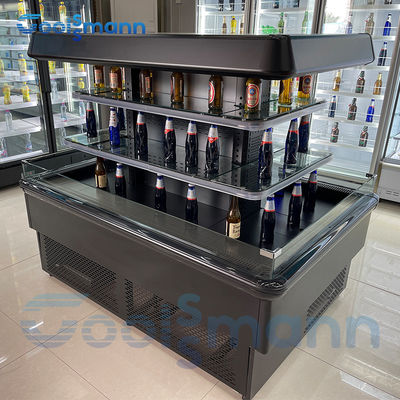 Mini Half Height Food Display Cooler Multideck Beverage Cabinet Refrigerated Case