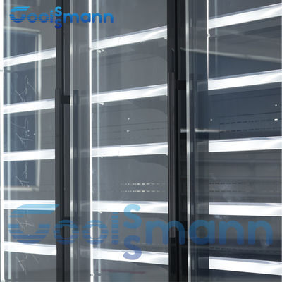 Glass Door Beverage Display Fridge Plug In Automatic Defrosting Glass Door Cooler For Beverage