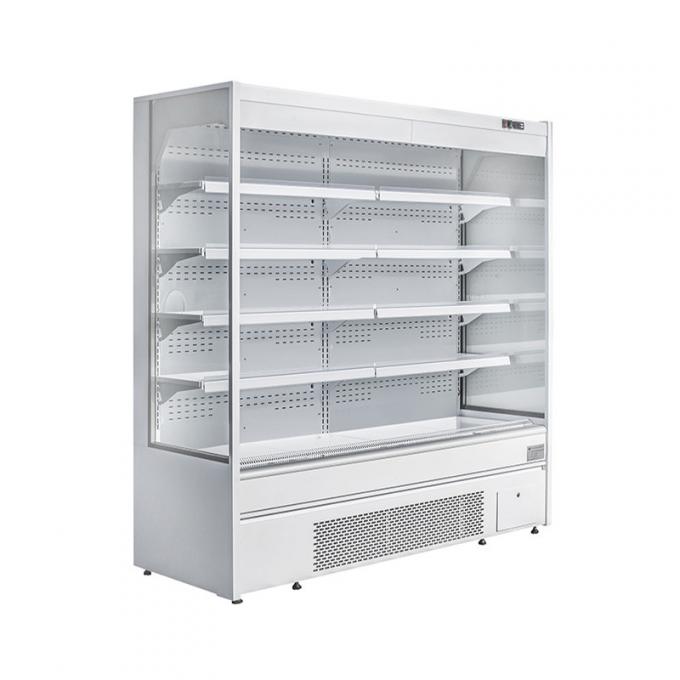 Single Temperature Open Showcase Chiller Refrigerated Beverage Display Case